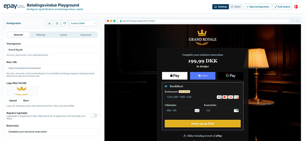 Example of the Playground