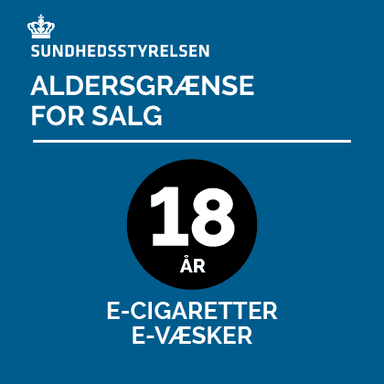 Sundhedsstyrelsen skilt til hjemmeside om salg af e-cigaretter og e-væsker